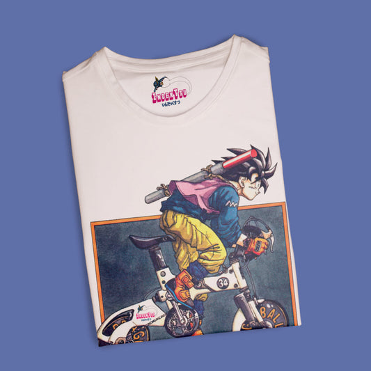 Playera IndexTsu Kuro Dragon Ball Z Goku Bike.