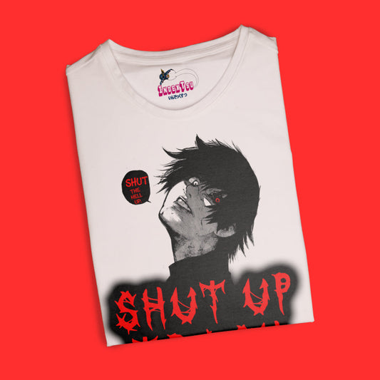 Playera IndexTsu Kuro Tokyo Ghoul Kaneki "SHUT UP TRASH"